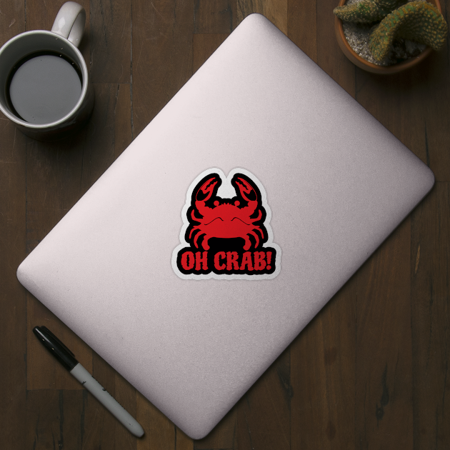 Crabs Joke Pun Beach King Sidestepping by DesignatedDesigner